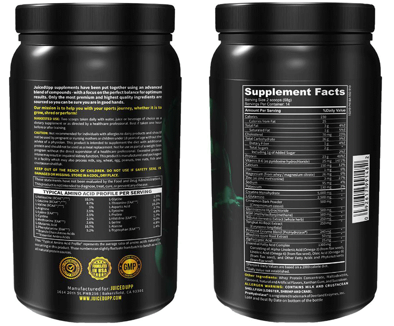 JuicedUpp Beast Mix Ingredients